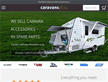 Tablet Screenshot of caravansplus.com.au